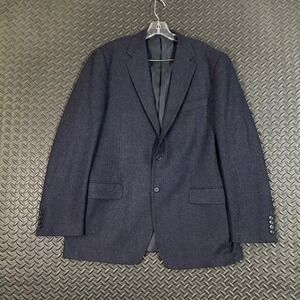 Tailorbyrd Navy Blue Two Button Wool Blend Blazer Jacket Men's Size‎ 44L